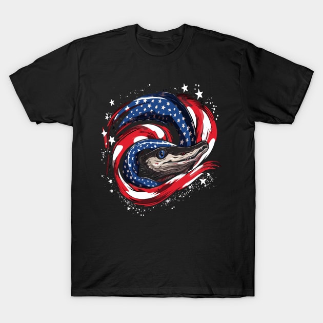 Patriotic Eel T-Shirt by JH Mart